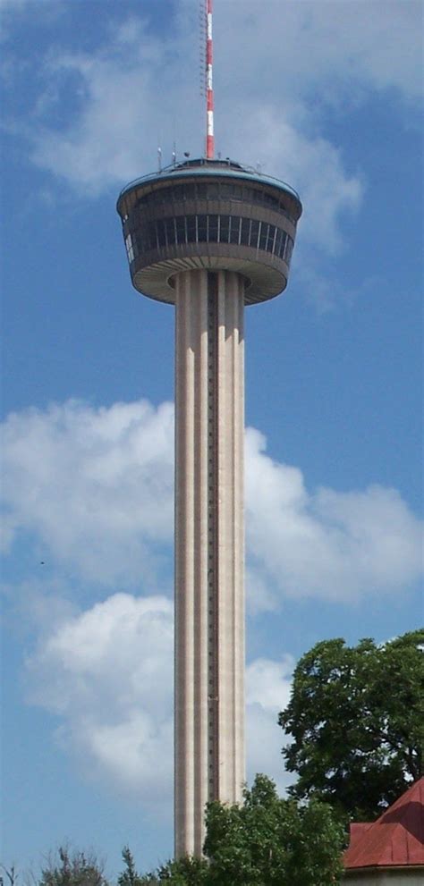 The Tower of the Americas is a 750 feet radio, observation tower ...