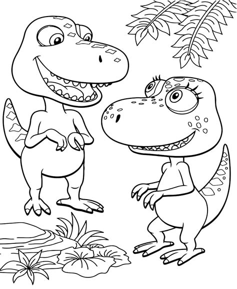 Coloring pages from the animated TV series Dinosaur Train to print for free