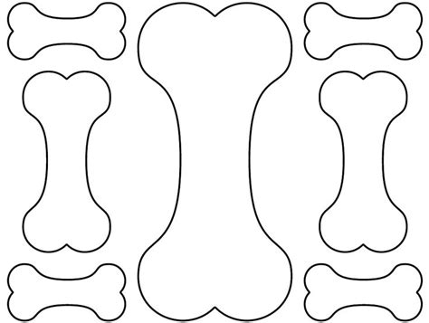 Dog Bone Templates - Seven Download Printable PDF | Dog bone, Bone ...