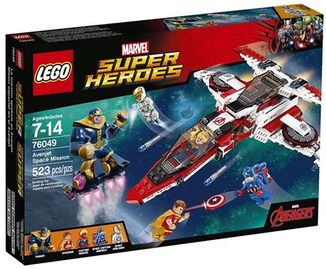 LEGO Marvel Super Heroes Avengers Assemble Avenjet Space Mission Set ...