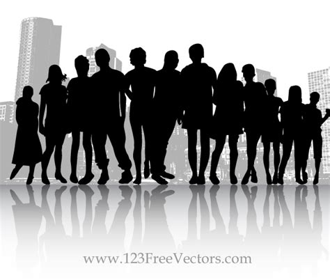 Free Vector Crowd People in the City by 123freevectors on DeviantArt