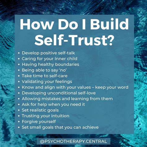 How Do I Build Self-Trust? | Self care activities, Emotions, Self compassion