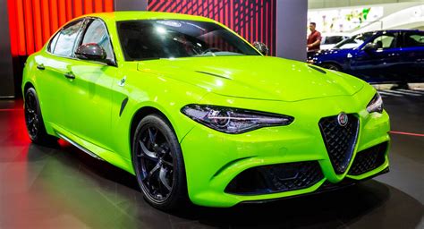 Neon-Green Giulia Quadrifoglio Steals The Lime Light At Alfa’s LA Stand ...