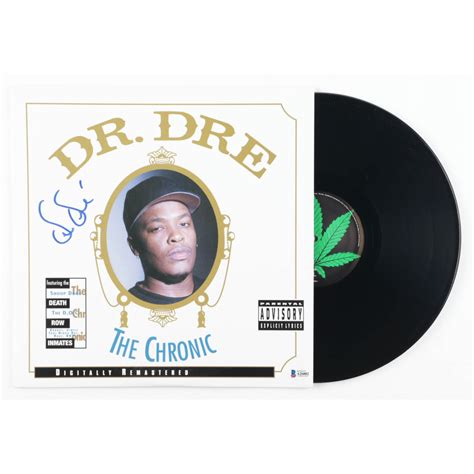 Dr. Dre Signed "Dr. Dre: The Chronic" Vinyl Record Album Cover (Beckett ...