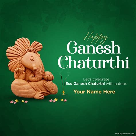 Create ganesh chaturthi wishes greeting cards images