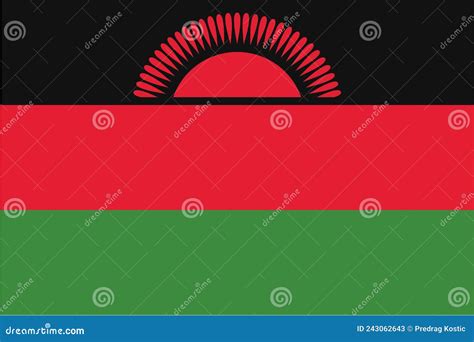 Malawi flag stock illustration. Illustration of nation - 243062643