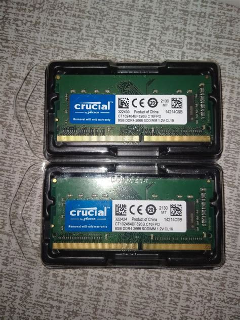 CRUCIAL RAM DDR4 8GB 2666MHz, Computers & Tech, Parts & Accessories ...