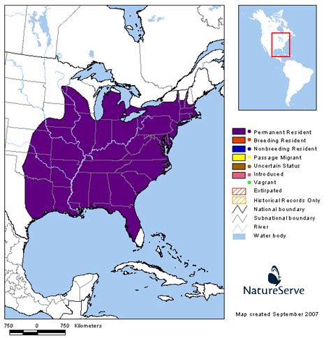 Tennessee Watchable Wildlife | Tufted Titmouse - Habitat: 1