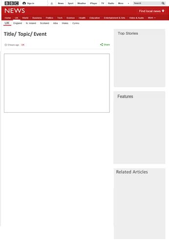 BBC News Template/Homework | Teaching Resources
