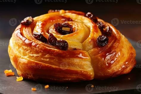 stock photo of Viennoiserie with raisins Viennoiserie are French baked ...