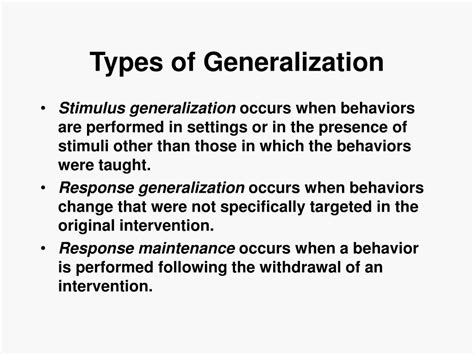 PPT - Types of Generalization PowerPoint Presentation, free download ...