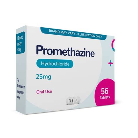 Buy Promethazine Hydrochloride - 56 x 25mg Tablets | Chemist 4 U