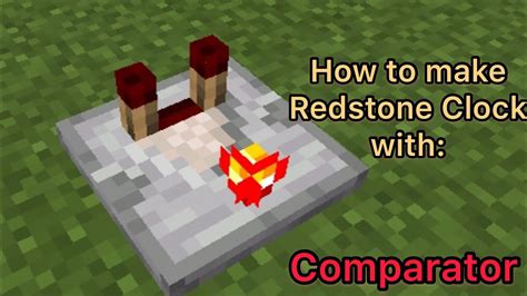 Redstone comparator clock