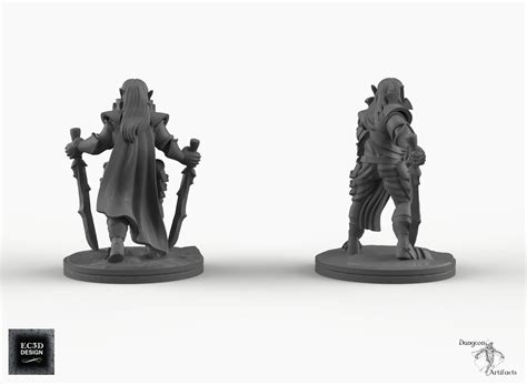 Dark Elf Warrior - EC3D Skyless Realms Wargaming Miniatures D&D DnD ...