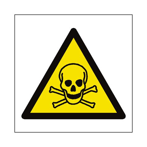 Toxic Material Hazard Symbol Sign | Safety-Label.co.uk