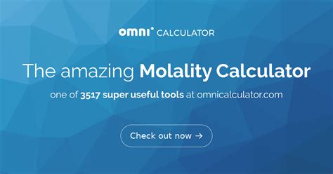 Molality Calculator | Definition | Formula