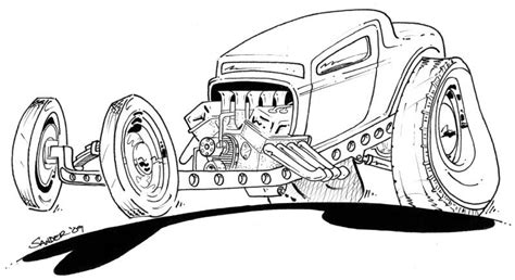 Rat Rod Coloring Pages: Chevy Rod Colouring Pages,Color | Cars coloring pages, Cool car drawings ...