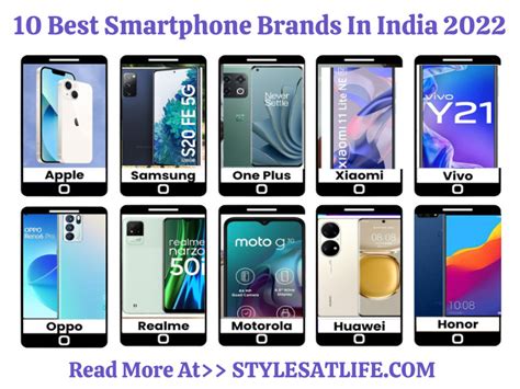 10 List of Most Used Smartphone Brands In India 2023