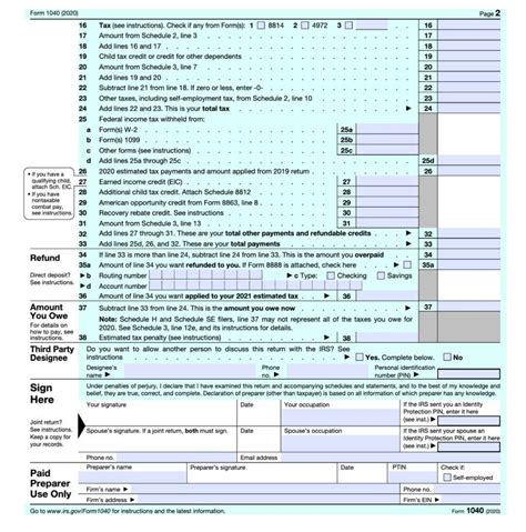 IRS Releases Form 1040 For 2020 Tax Year | Taxgirl