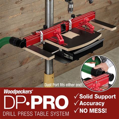 Woodpeckers DP-PRO Drill Press Table with Dust Collection