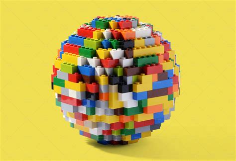 Globe Of Multicolored Lego Bloks - Stock Photos | Motion Array