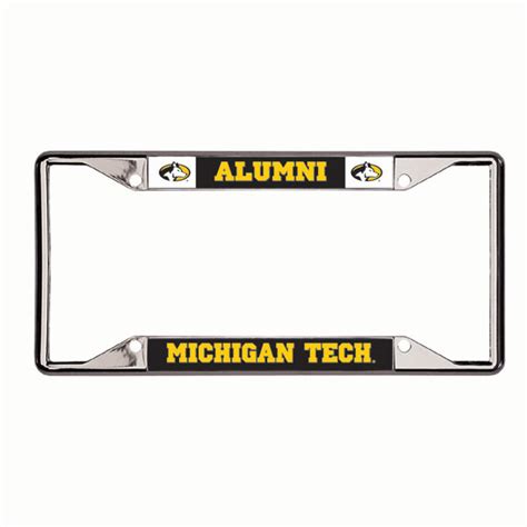 #41s Michigan Tech Alumni License Frame With New Logo | Michigan Tech University Images