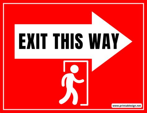 Exit This Way Sign | FREE Download