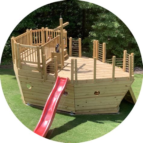 Pirate Ship Playhouse Plans for Kids | PDF Downloads – Paul's Playhouses