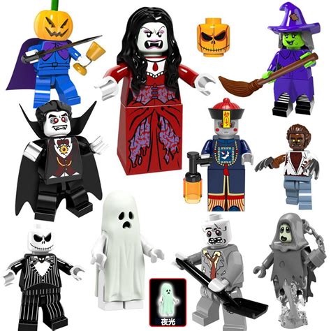 Halloween Pumpkin Witch Vampire Minifigures Compatible Lego Halloween set