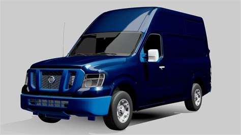 Nissan NV Cargo 2500HDV8 High Roof 2022 - Buy Royalty Free 3D model by ...