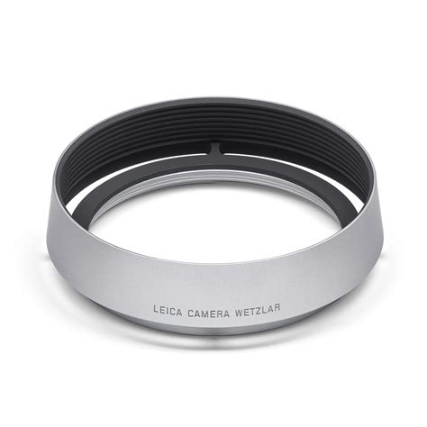 Leica Round Lens Hood for Q3 Camera and E49 Lenses - Silver — Glazer's ...