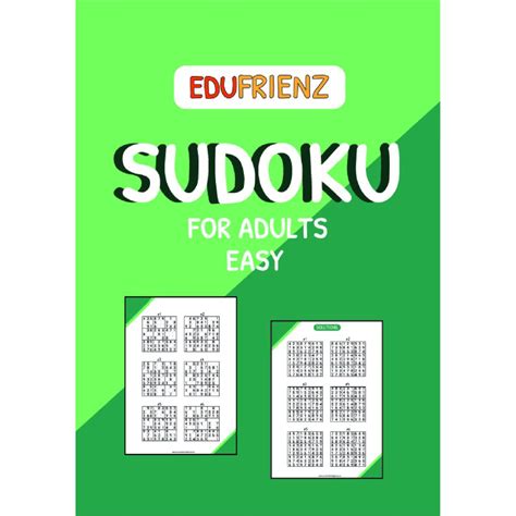 Edufrienz Printable sudoku puzzles - Sudoku for Adults (Easy)