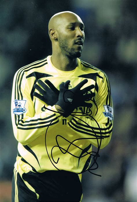 Signed Nicolas Anelka Chelsea Photo