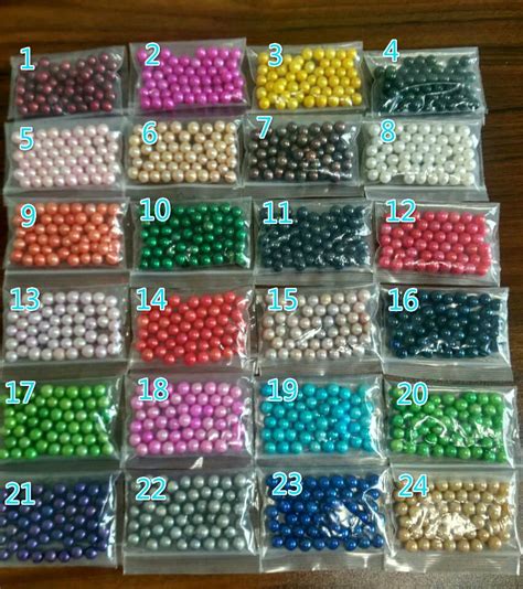 Wholesale AAA Loose Round Pearls, 6 8MM Colored Pearls,24 Colors DIY Wish Pearl Jewelry Gift ...