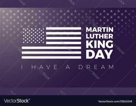 Martin luther king mlk day Royalty Free Vector Image