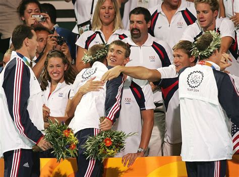 4 x 100-Meter Medley Relay, Athens, 2004 from Every Time Michael Phelps ...