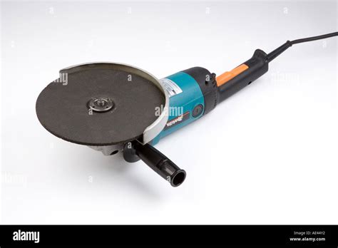 an electric grinder with 9 inch cutting wheel Stock Photo - Alamy