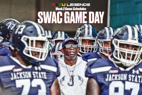 SWAC Football Game Day Schedule: Week 2 - HBCU Legends