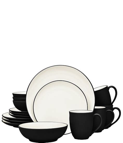 Noritake Colorwave Graphite Collection 16-Piece Coupe Set, Service For ...