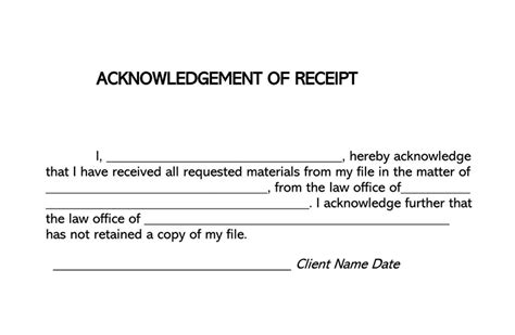 Online Acknowledgement Receipt Fill Online Printable Fillable | Images and Photos finder