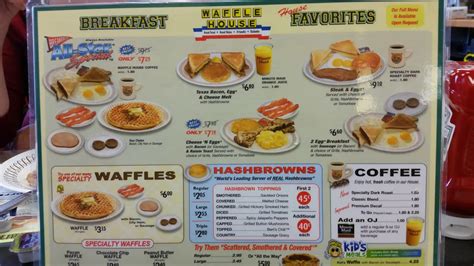 Waffle house waffle house menu - holfindia