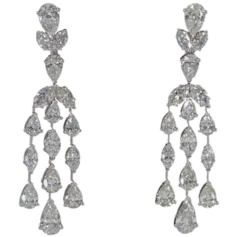 Classic Diamond Drop Earrings For Sale at 1stDibs | classic earrings, diamond drops earrings ...