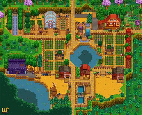 Wilderness farm layout ideas : r/StardewValley