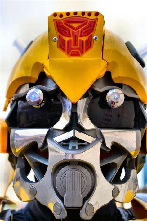 Bumblebee Transformer Mask from Faces on the Strip at Las Vegas, Nevada - Encircle Photos