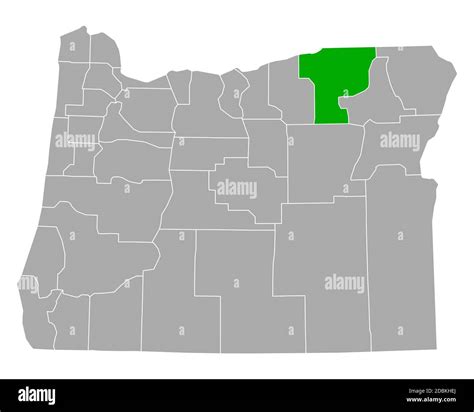 Map of Umatilla in Oregon Stock Photo - Alamy