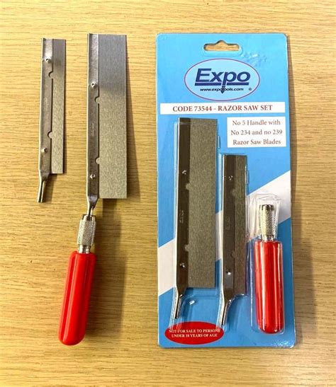 Expo Razor Saw Handle & Razor Saw Blades 73544 Ideal for Peco Track ...