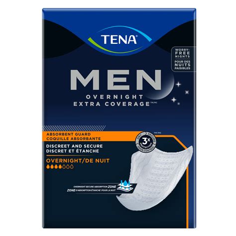 TENA Men Overnight Extra Coverage Guard | Incontinence pad