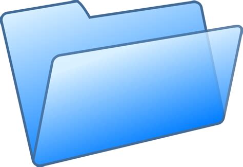 Free Clipart: Blue folder | Anonymous