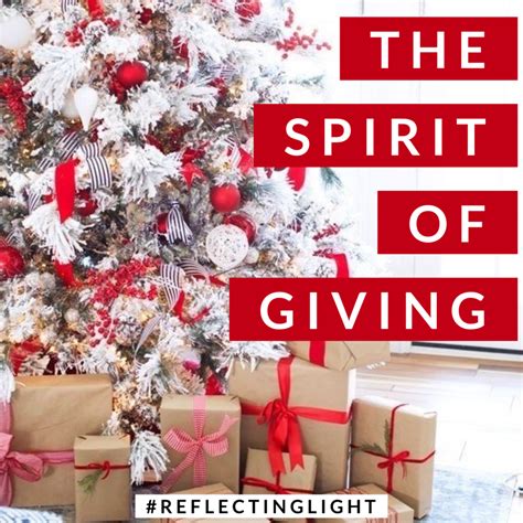 The Spirit of Giving ~ April Rodgers - Reflecting Light Ministries