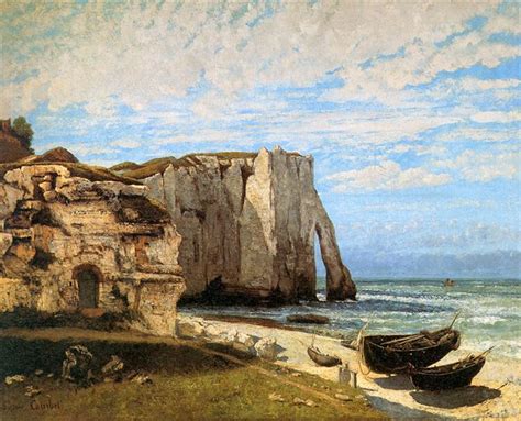 The Cliffs at Etretat, 1869 - Gustave Courbet - WikiArt.org